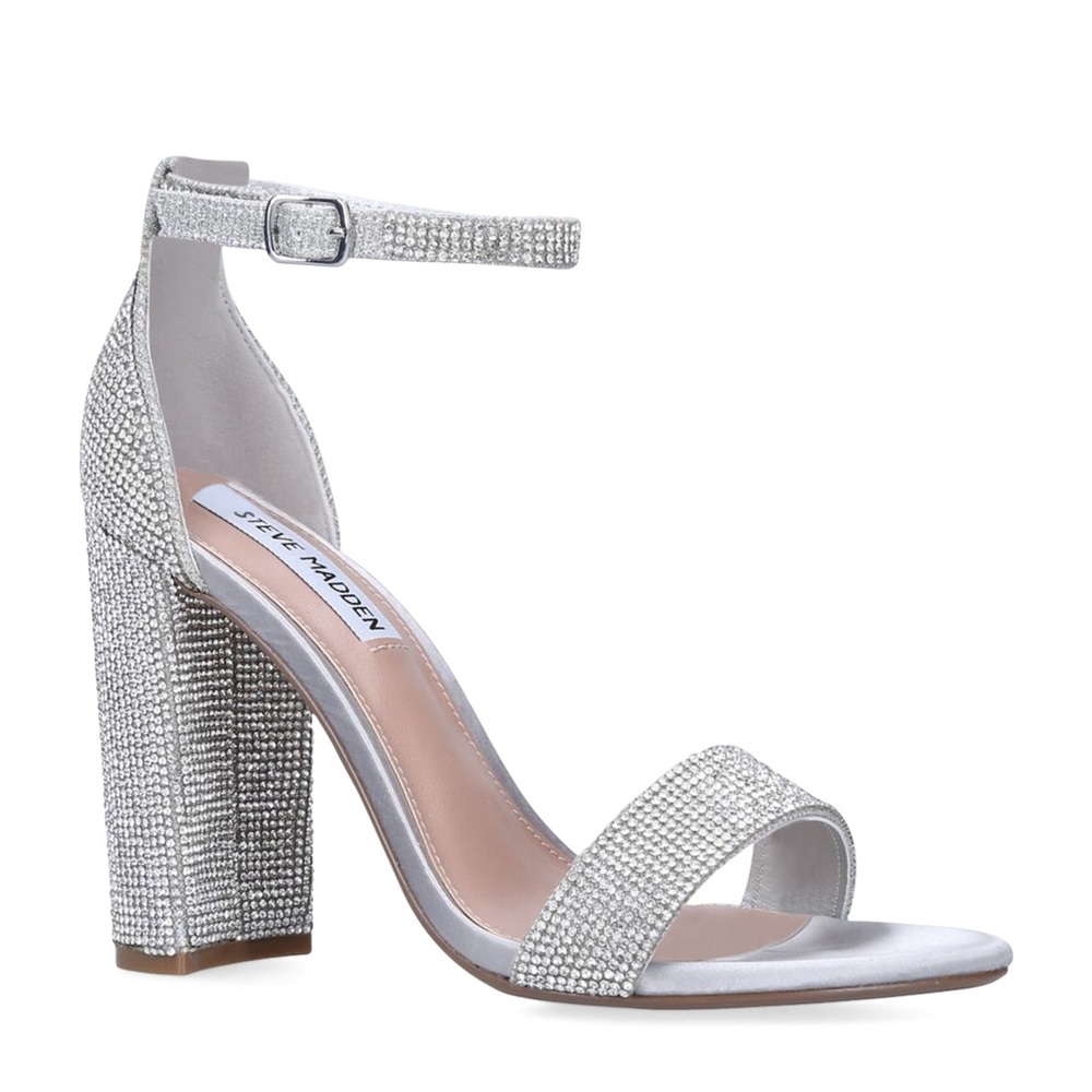 Steve Madden Embellished Carrson-R Heeled Sandals 100